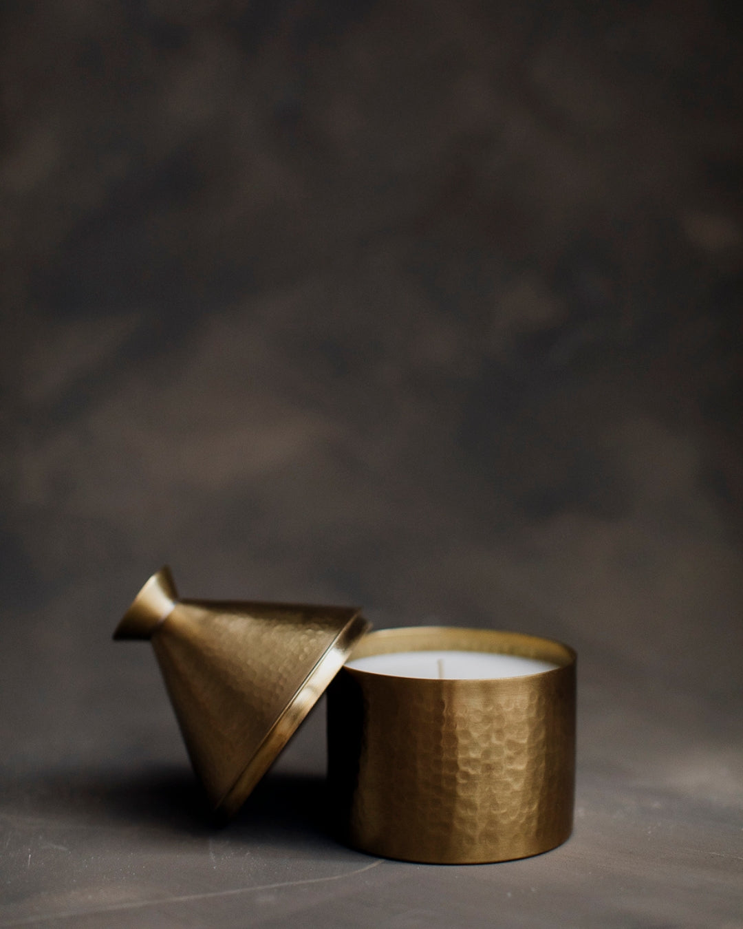 Scented Candle in a Handcrafted Brass Holder