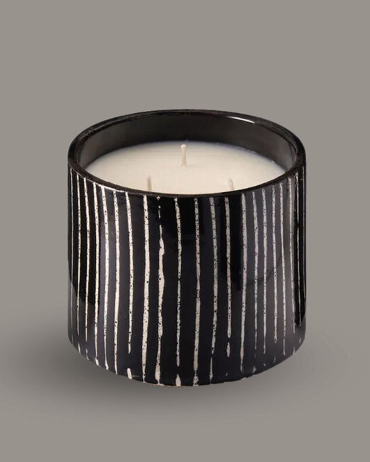 Soy Scented Candle in Zebra Ceramic Cover