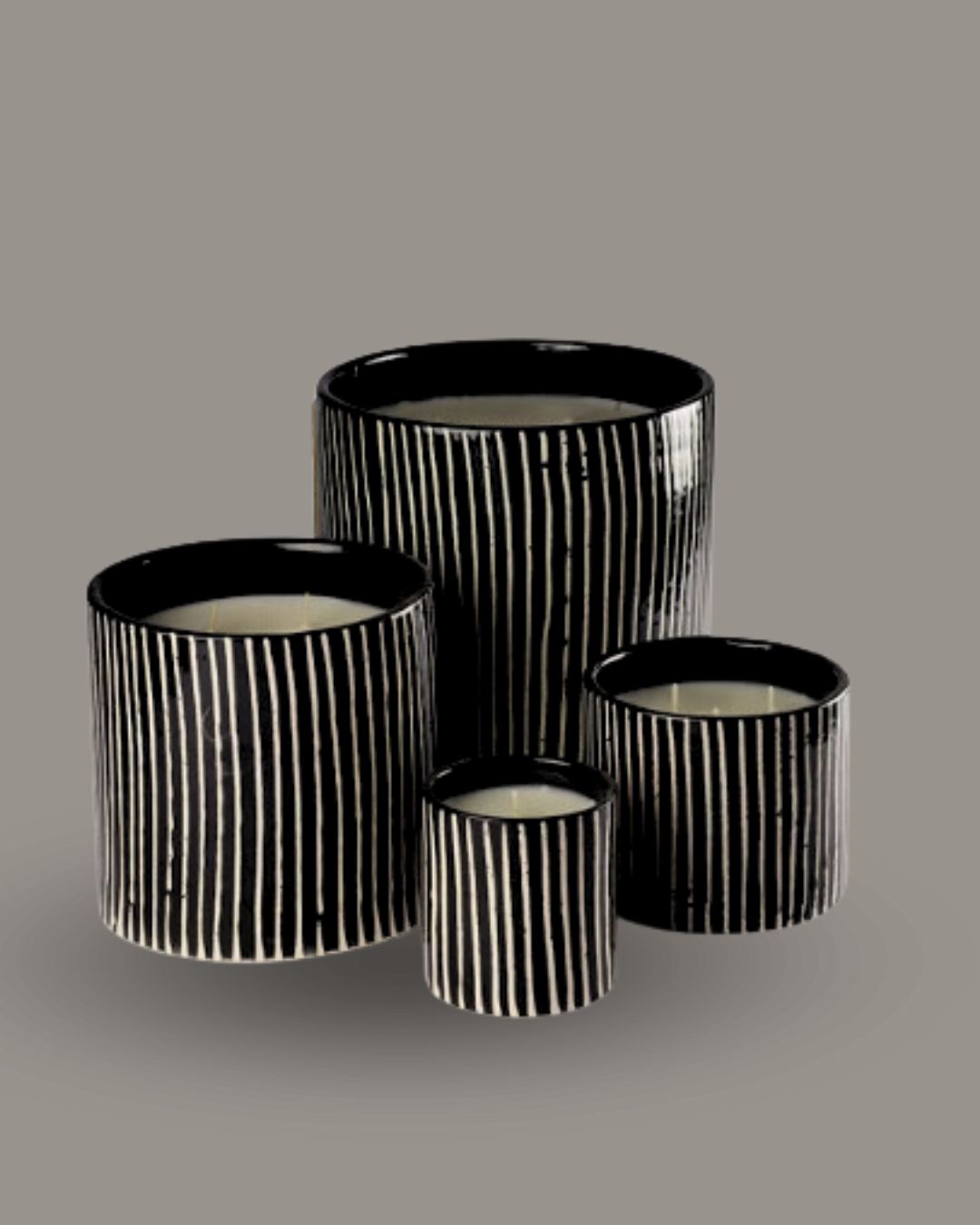 Soy Scented Candle in Zebra Ceramic Cover