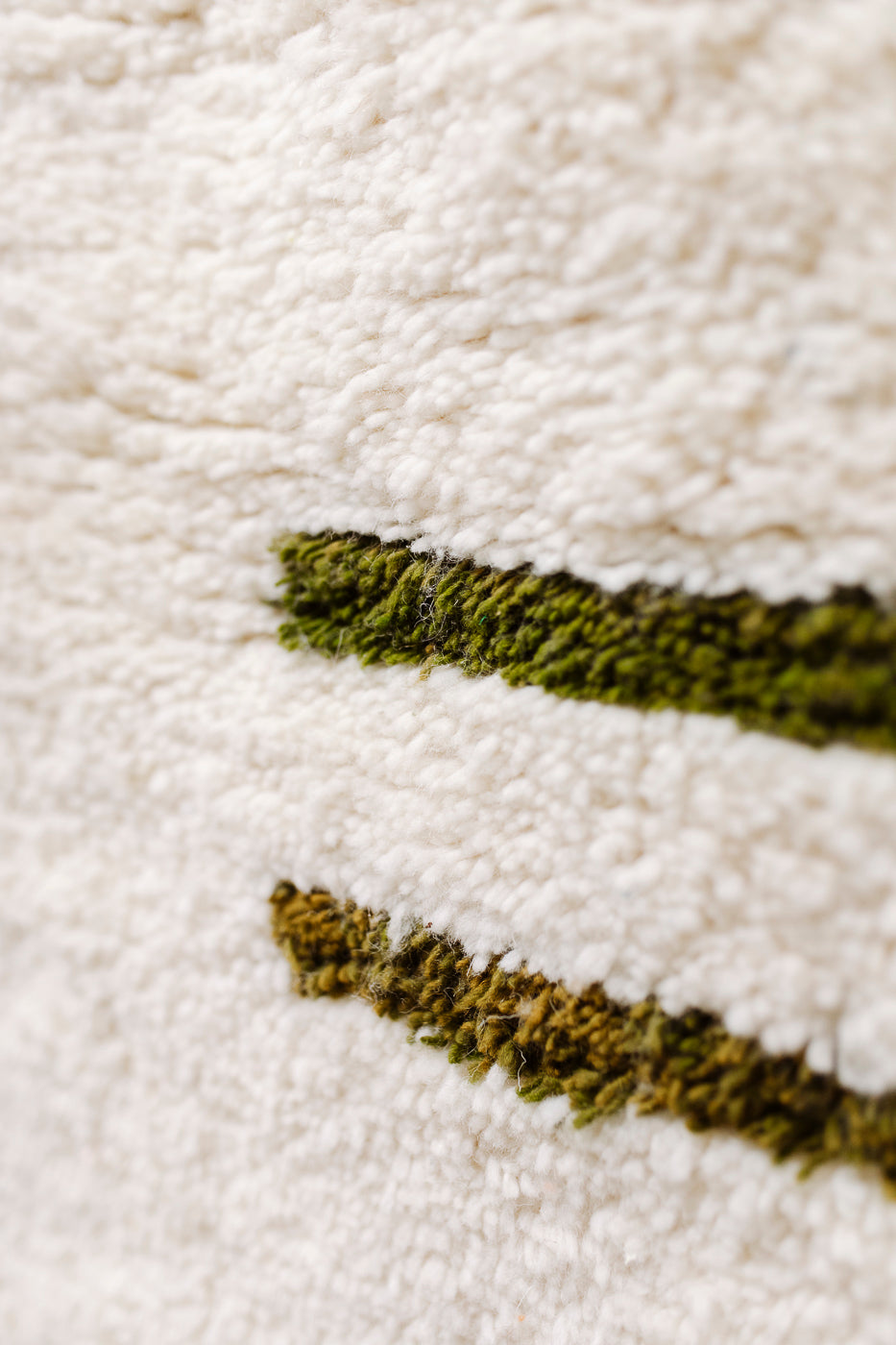 Natural wool beige rug with modern design