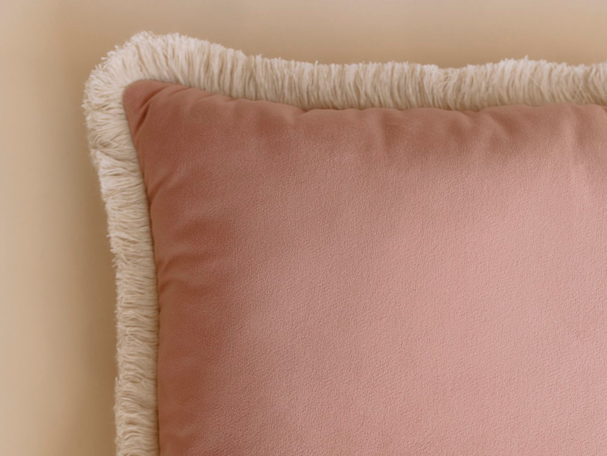 velvet pink throw pillow