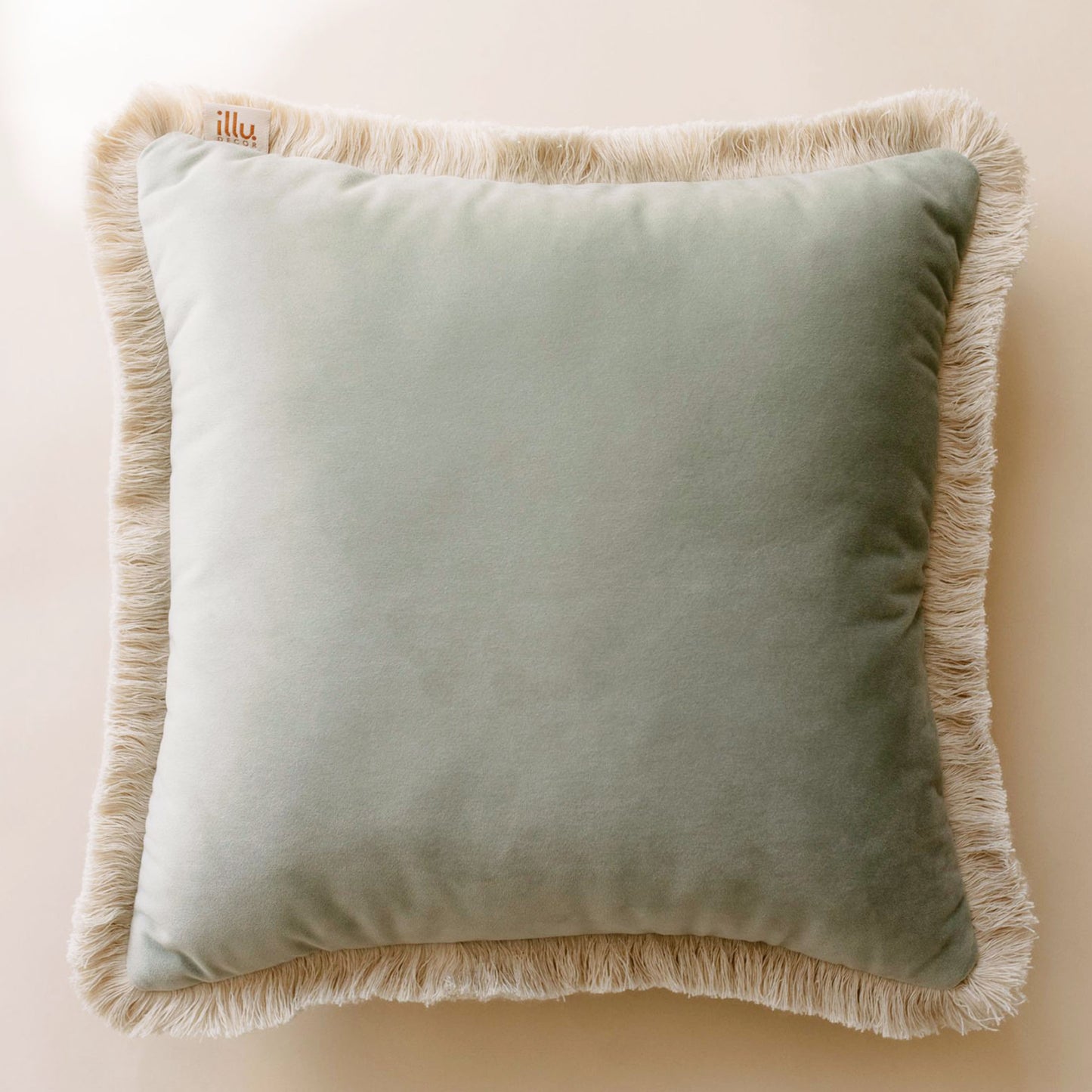 square mint throw pillow