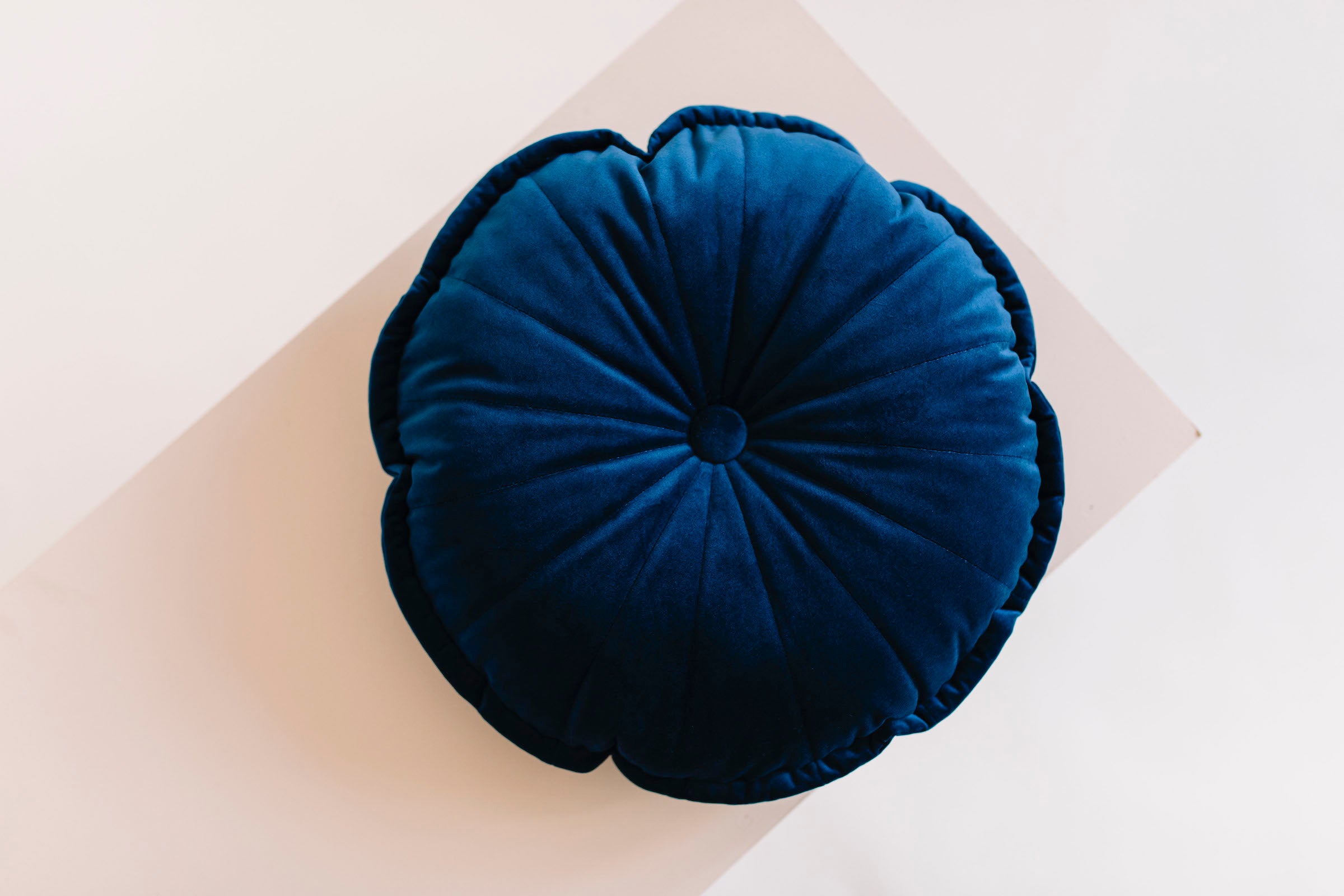 Round deals navy pillow