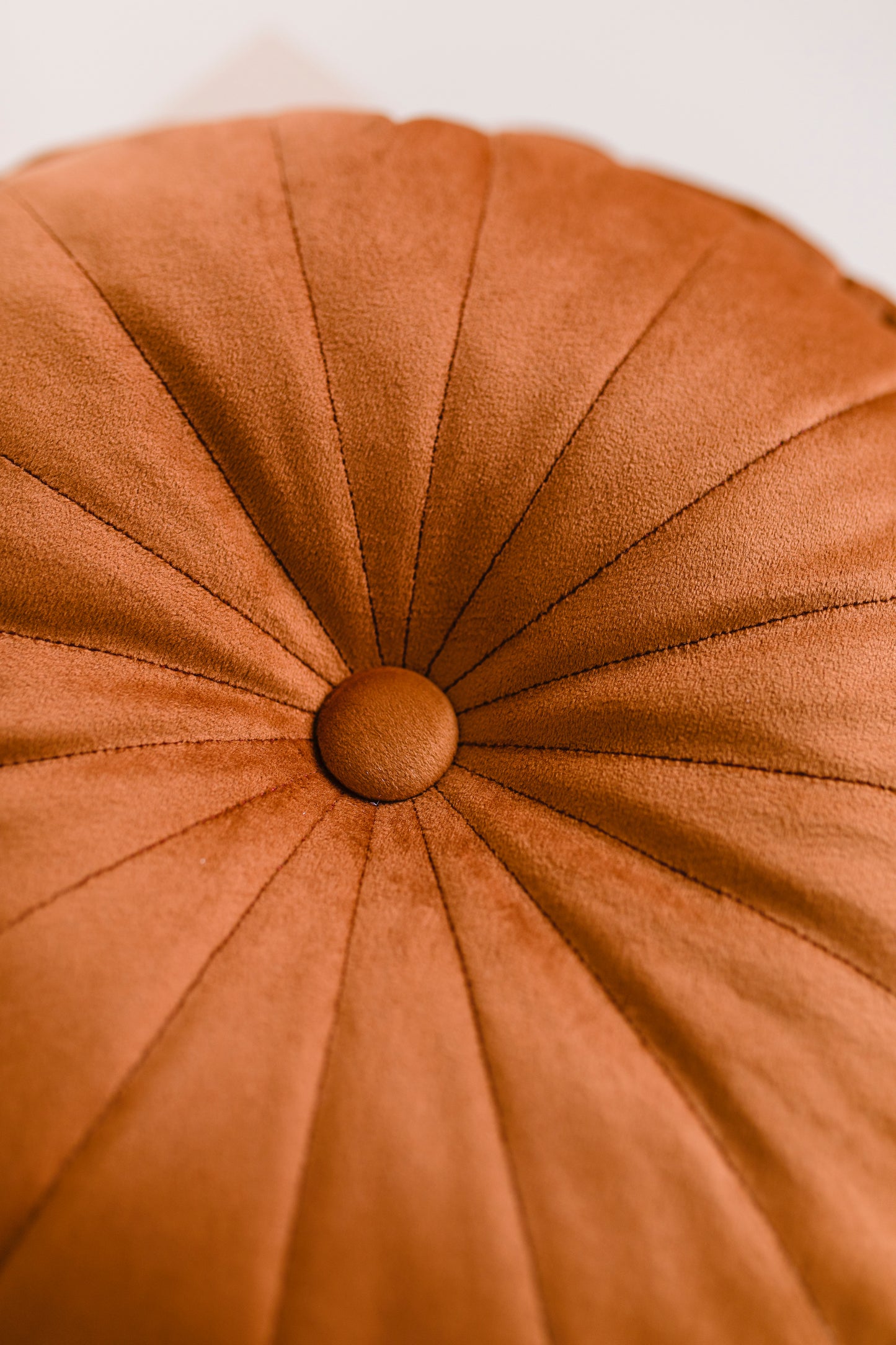 orange cushion close up